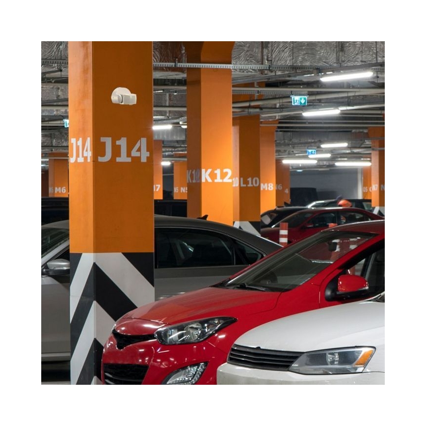 Zewnętrzny czujnik ruchu na podczerwień 180° 230V IP65 biały