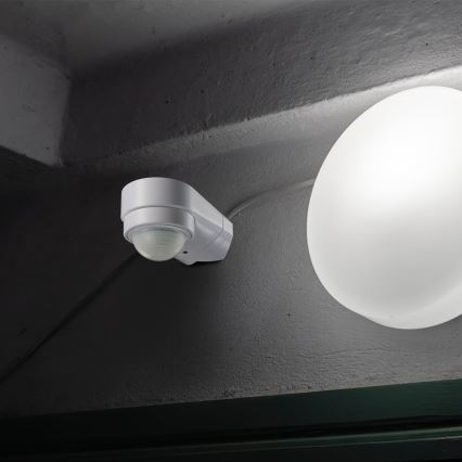 Zewnętrzny czujnik ruchu na podczerwień 240° 600W/230V IP65 biały
