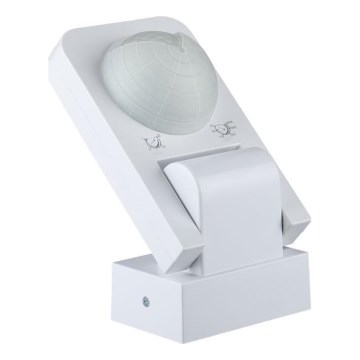 Zewnętrzny czujnik ruchu na podczerwień 360° 1000W/230V IP65 biały