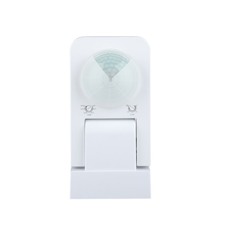 Zewnętrzny czujnik ruchu na podczerwień 360° 1000W/230V IP65 biały