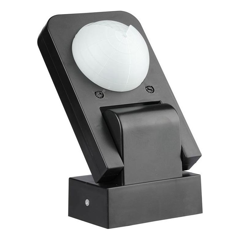 Zewnętrzny czujnik ruchu na podczerwień 360° 1000W/230V IP65 czarny