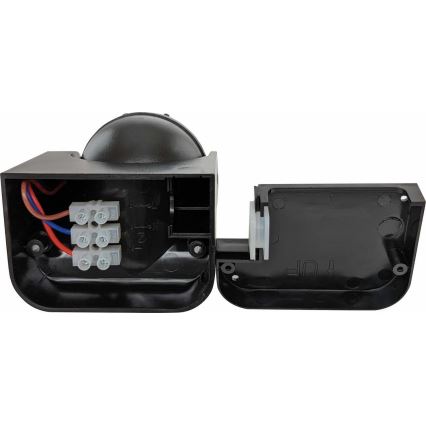 Zewnętrzny czujnik ruchu PIR 1200W/230V IP44 czarny