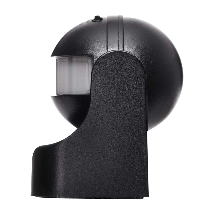 Zewnętrzny czujnik ruchu PIR B 180° 1200W/230V IP44 czarny