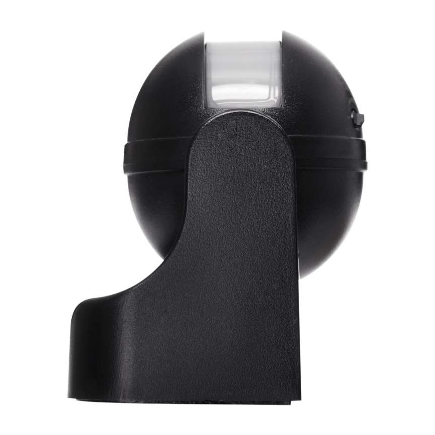 Zewnętrzny czujnik ruchu PIR B 180° 1200W/230V IP44 czarny