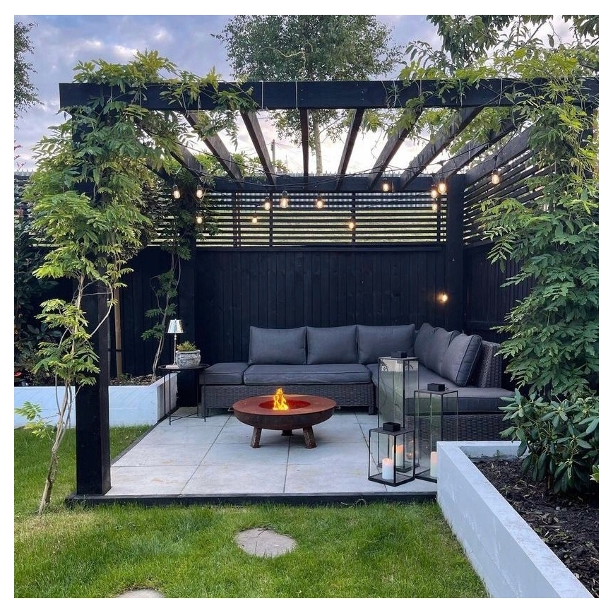 Zewnętrzny dekoracyjny łańcuch LED 20xE27/1W/230V 11,44 m IP44 czarny