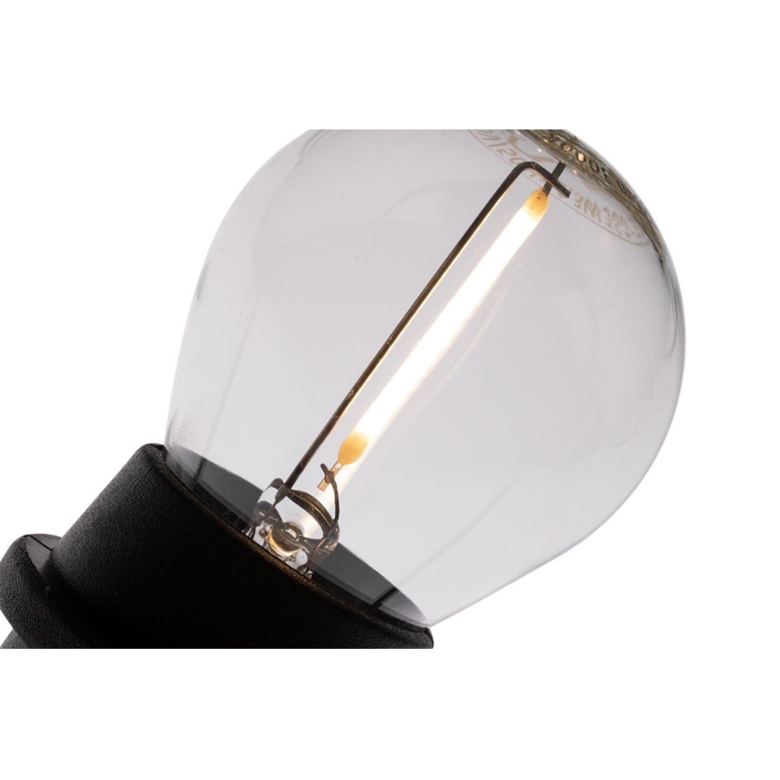 Zewnętrzny dekoracyjny łancuch MIMOSA 20×E27/1,3W/230V IP44 20m