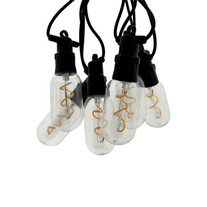 Zewnętrzny dekoracyjny łańcuch świetlny LED 6xLED/0,6W/230V 4,5 m IP44 czarny