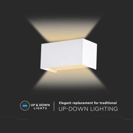 Zewnętrzny kinkiet LED/24W/230V 4000K IP65 biały