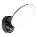 Zewnętrzny kinkiet LED OLAF z czujnikiem ruchu i zmierzchu LED/10W/230V IP44 czarny