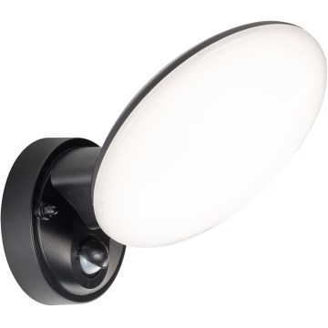 Zewnętrzny kinkiet LED OLAF z czujnikiem ruchu i zmierzchu LED/10W/230V IP44 czarny