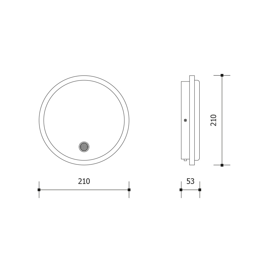 Zewnętrzny kinkiet LED z czujnikiem ruchu i zmierzchu LED/15W/230V IP65 biały