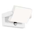 Zewnętrzny kinkiet LED z czujnikiem, 17 W, 230 V, 4000 K, IP65, biały