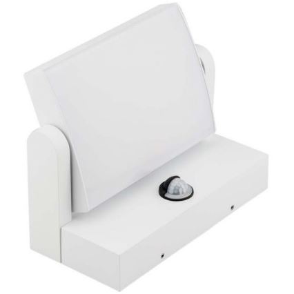 Zewnętrzny kinkiet LED z czujnikiem, 17 W, 230 V, 4000 K, IP65, biały