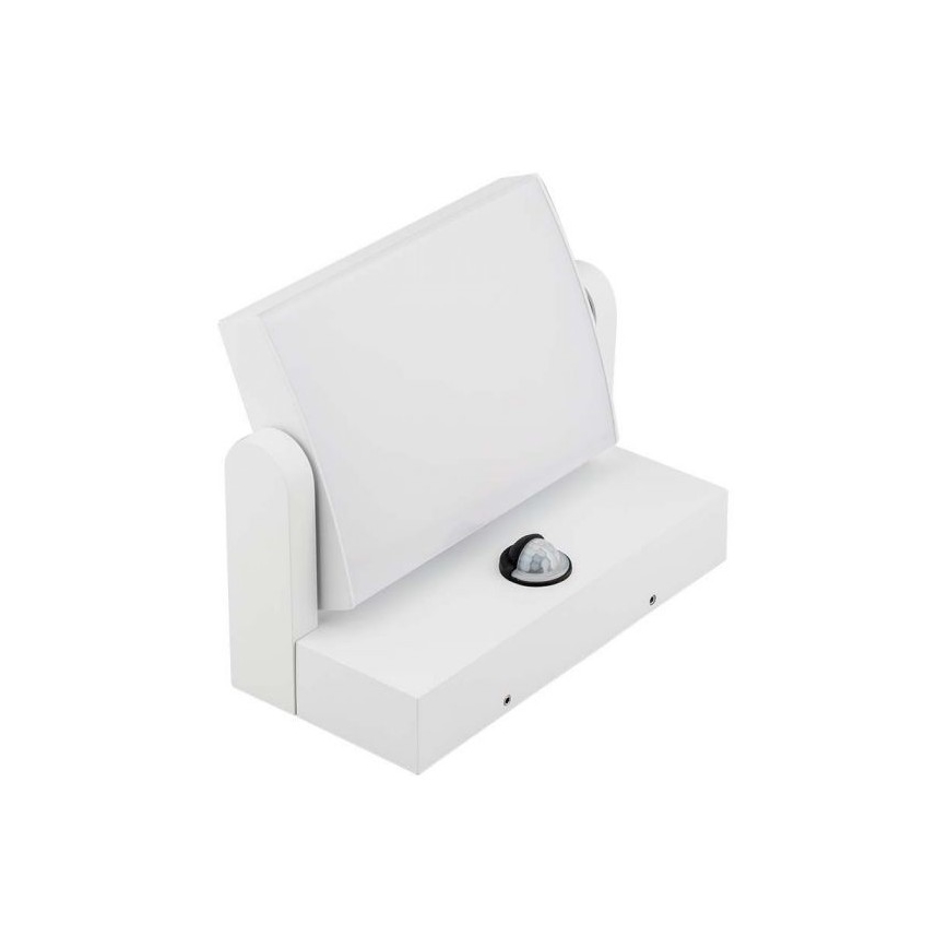 Zewnętrzny kinkiet LED z czujnikiem, 17 W, 230 V, 4000 K, IP65, biały
