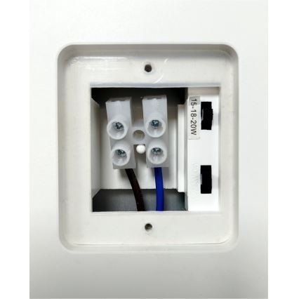 LED ściemnialny zewnętrzny kinkiet z czujnikiem ruchu LED/12/15/18W/230V 3000K/4000K/6500K IP65 czarny/biały