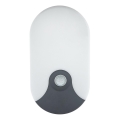 Zewnętrzny kinkiet LED z czujnikiem ruchu, 18W, 230V, IP44, antracyt