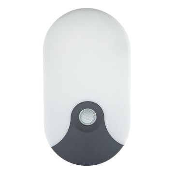 Zewnętrzny kinkiet LED z czujnikiem ruchu, 18W, 230V, IP44, antracyt