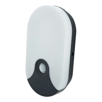 Zewnętrzny kinkiet LED z czujnikiem ruchu, 18W, 230V, IP44, antracyt