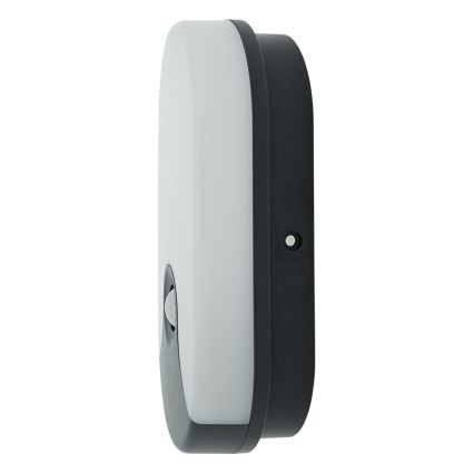Zewnętrzny kinkiet LED z czujnikiem ruchu, 18W, 230V, IP44, antracyt