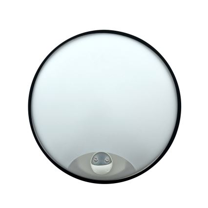 Ściemnialna zewnętrzna oprawa ścienna LED z czujnikiem ruchu, 15/18/20W, 230V, 3000K/4000K/6500K, IP65, czarna/biała