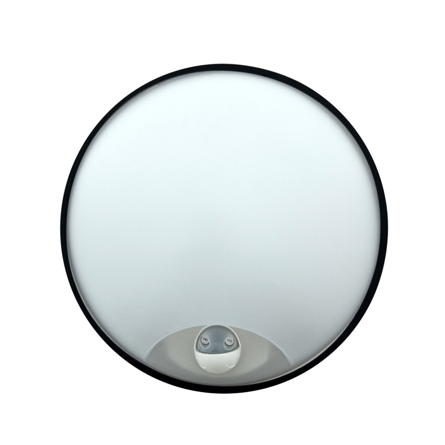 Ściemnialna zewnętrzna oprawa ścienna LED z czujnikiem ruchu, 15/18/20W, 230V, 3000K/4000K/6500K, IP65, czarna/biała
