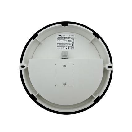 Ściemnialna zewnętrzna oprawa ścienna LED z czujnikiem ruchu, 15/18/20W, 230V, 3000K/4000K/6500K, IP65, czarna/biała