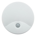 Zewnętrzny kinkiet LED z czujnikiem ruchu LED/18W/230V IP44 biały