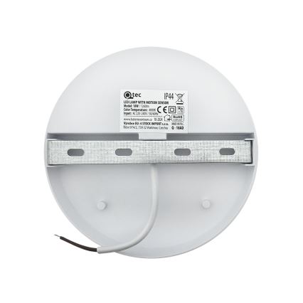 Zewnętrzny kinkiet LED z czujnikiem ruchu LED/18W/230V IP44 biały