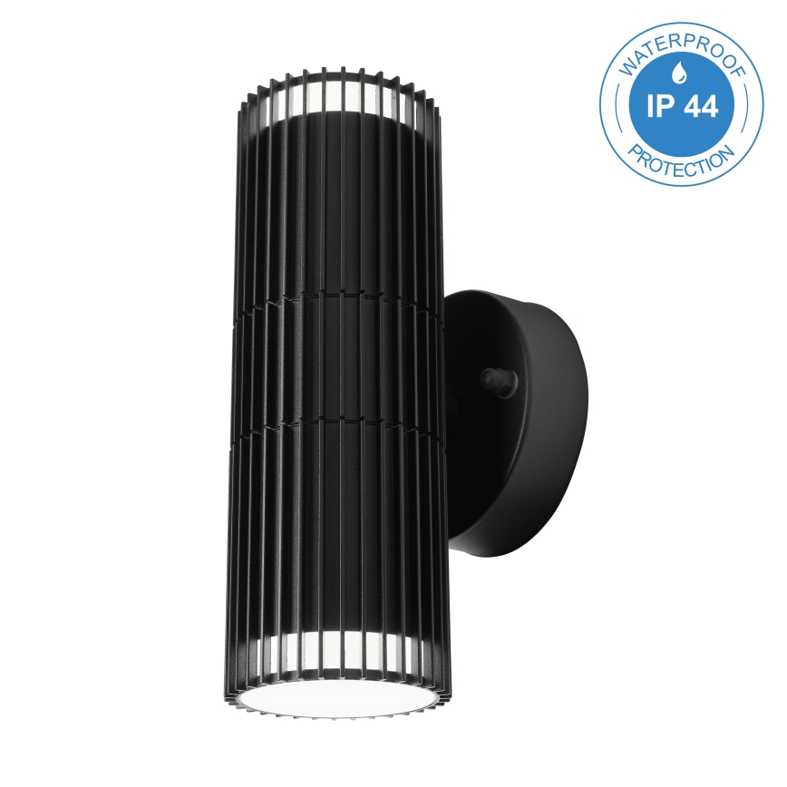 Zewnętrzny kinkiet punktowy LANTHEA 2xGU10/11W/230V IP44 czarny