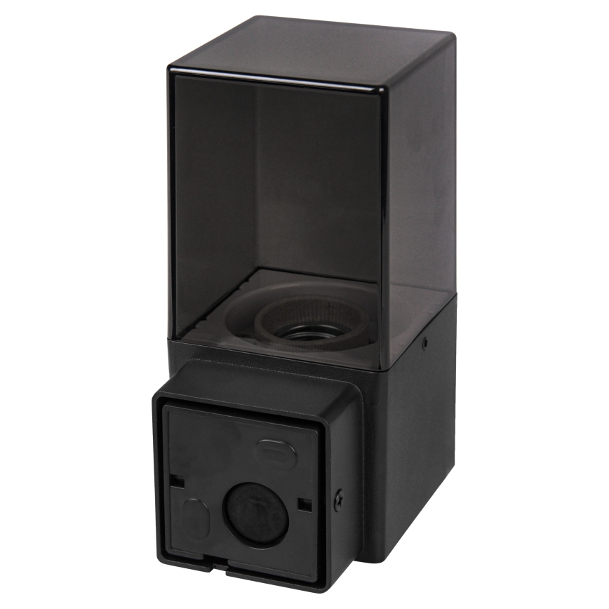 Kinkiet zewnętrzny z czujnikiem ruchu i zmierzchu 1xE27/40W/230V IP44 czarny/przydymiony