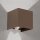 Zewnętrzny kinkiet z czujnikiem ruchu i zmierzchu CUBE-S LED/13W/230V IP54 brązowy