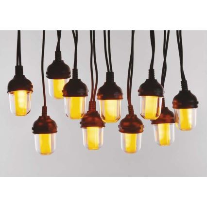 Zewnętrzny łańcuch dekoracyjny LED, 100 diod, 9,5 m, IP44