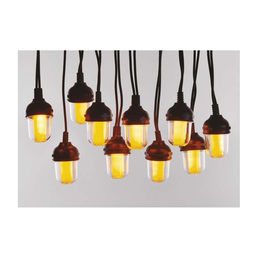 Zewnętrzny łańcuch dekoracyjny LED, 100 diod, 9,5 m, IP44