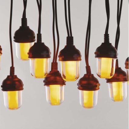 Zewnętrzny łańcuch dekoracyjny LED, 100 diod, 9,5 m, IP44