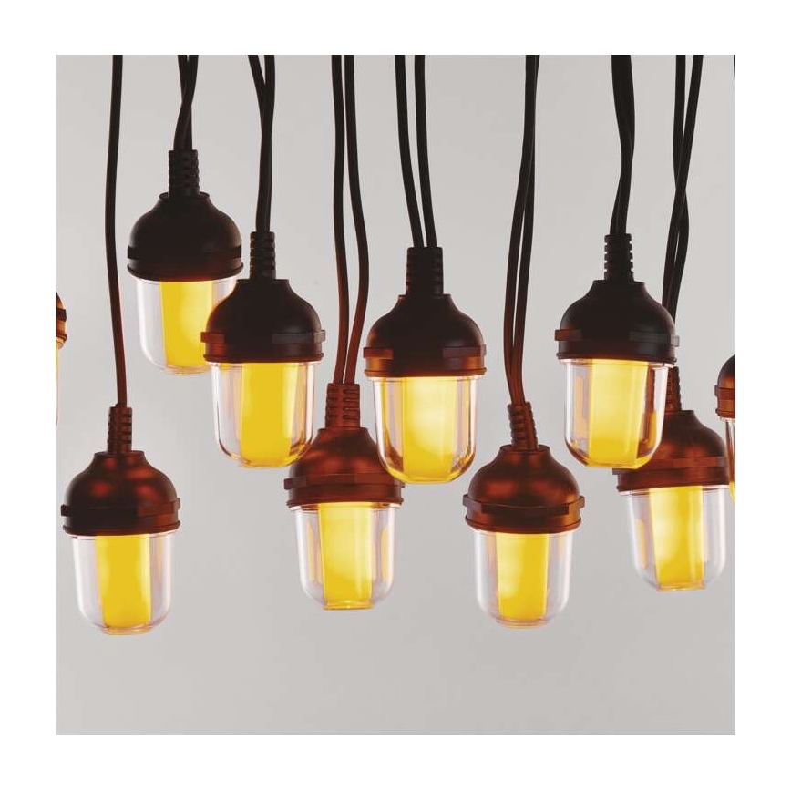 Zewnętrzny łańcuch dekoracyjny LED, 100 diod, 9,5 m, IP44