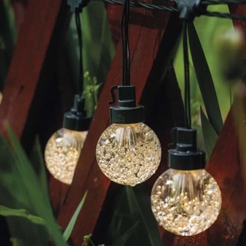 Zewnętrzny łańcuch dekoracyjny LED 20xLED/12,6m IP44 ciepła biel