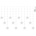 Zewnętrzny łańcuch LED 120xLED/8 funkcji 3xAA 1,7 m IP44 zimnobiały