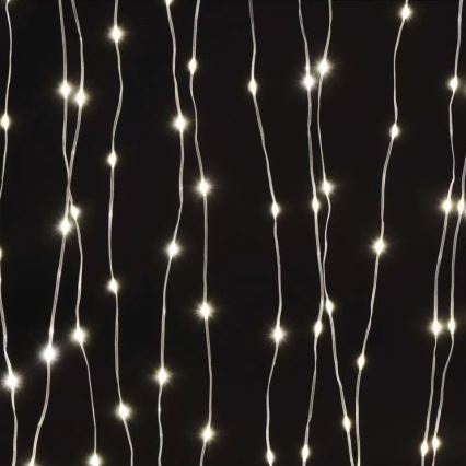 Zewnętrzny łańcuch LED 240xLED/8 funkcji 6,7 m IP44 ciepła biała