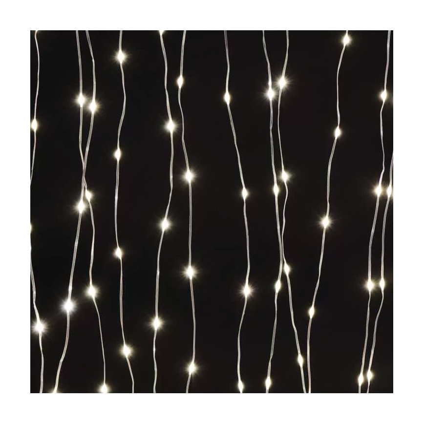 Zewnętrzny łańcuch LED 240xLED/8 funkcji 6,7 m IP44 ciepła biała