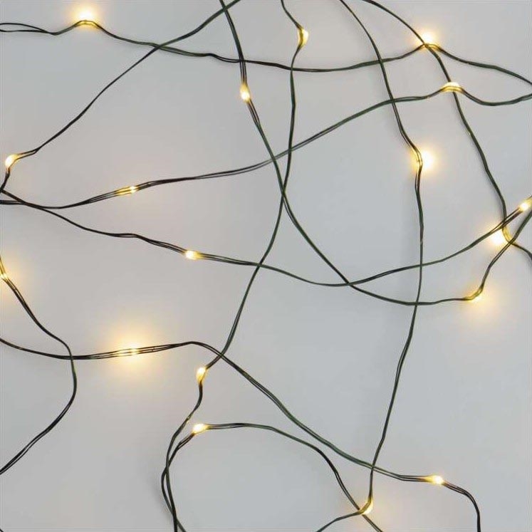 Zewnętrzny łańcuch LED 40xLED/9m IP44 ciepła biała