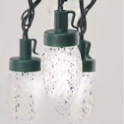 Zewnętrzny łańcuch LED 50xLED/8 funkcji 14,8 m IP44 zimna biała