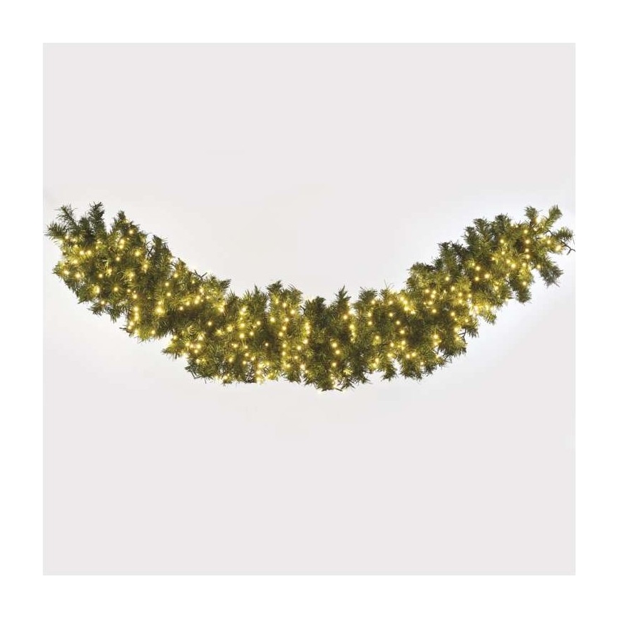 Zewnętrzny łańcuch LED 600xLED/17m IP44 ciepła biała