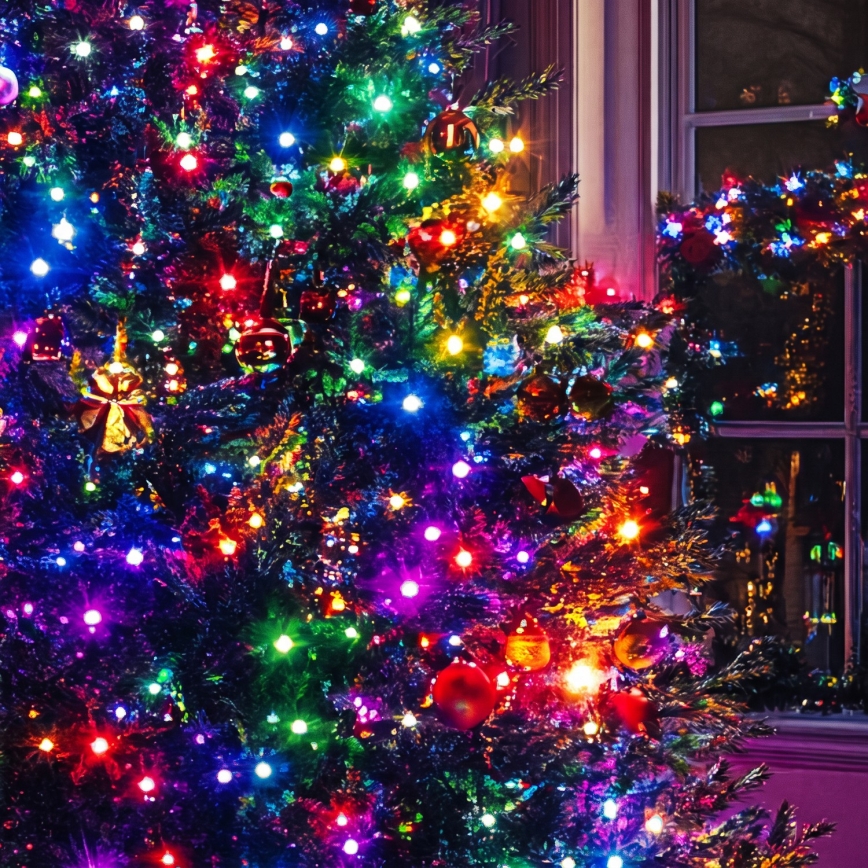 Zewnętrzny łańcuch świąteczny LED 1000xLED/230V, 8+4 funkcji, 75 m, IP44, wielokolorowy