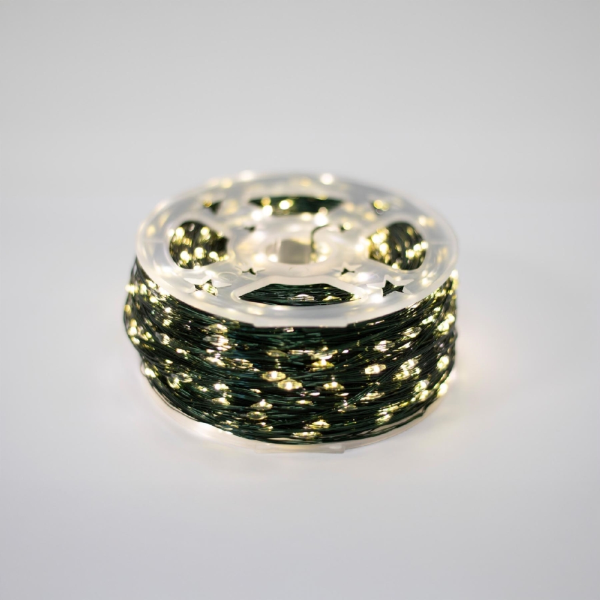 LED zewnętrzny łańcuch świąteczny 1500xLED/230V, 8 funkcji, 153 m, IP44, ciepła biel + pilot zdalnego sterowania