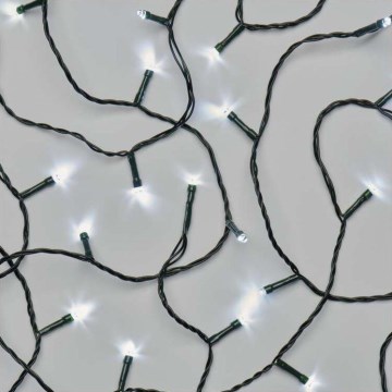 Zewnętrzny łańcuch świąteczny LED 40xLED/9m IP44 zimna biel