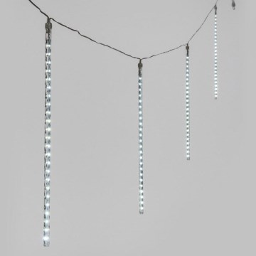 Zewnętrzny łańcuch świąteczny LED ICICLE 480xLED 14m IP44 zimna biel