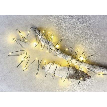 Zewnętrzny łańcuch świetlny 150 diod LED/20 m IP44, ciepła biała