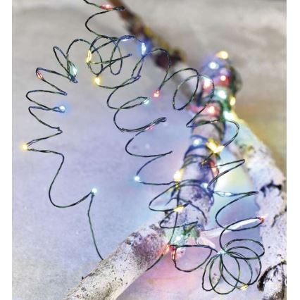 Zewnętrzny łańcuch świetlny 150 diod LED / 20 m, IP44, wielokolorowy