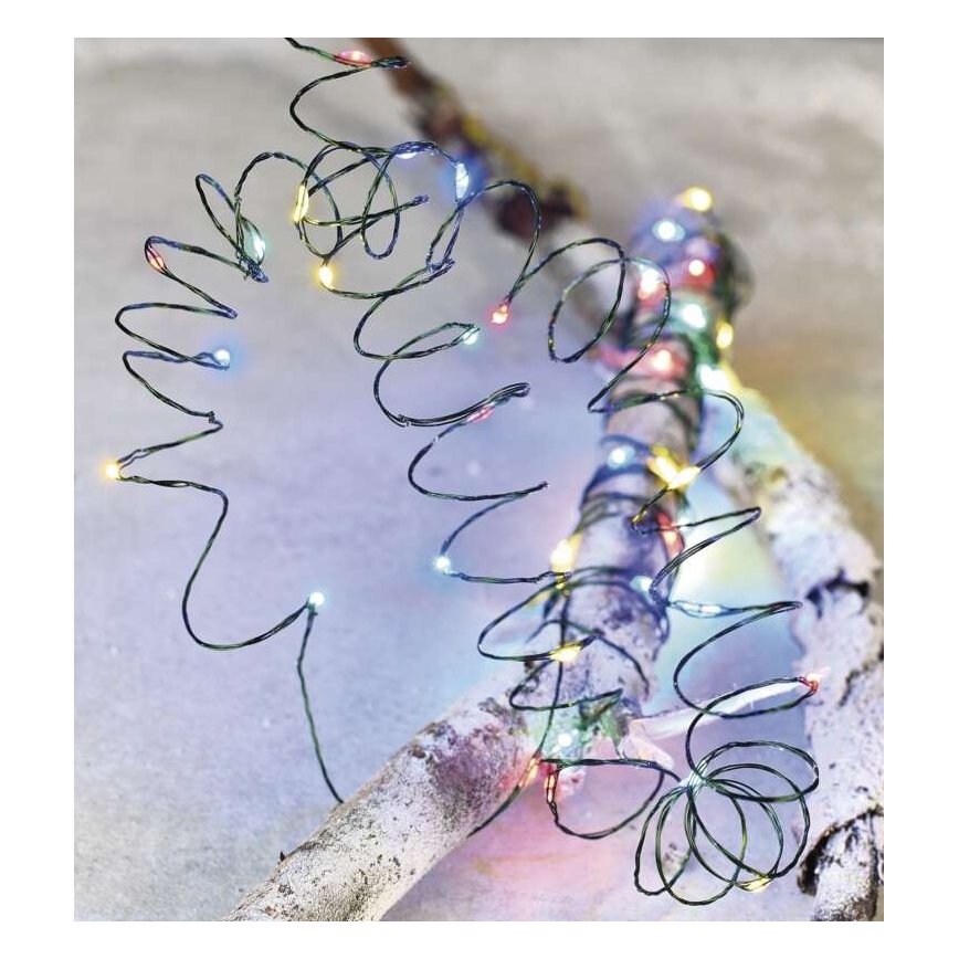 Zewnętrzny łańcuch świetlny 150 diod LED / 20 m, IP44, wielokolorowy