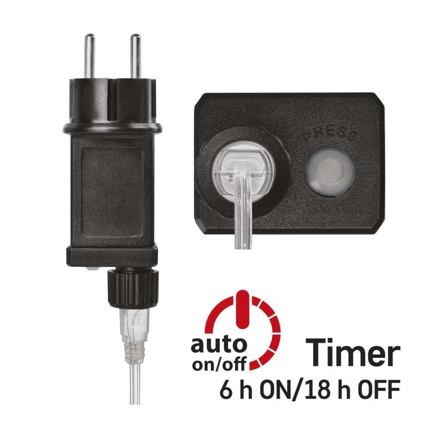 Zewnętrzny łańcuch świetlny LED 100xLED/15m IP44 ciepła biała